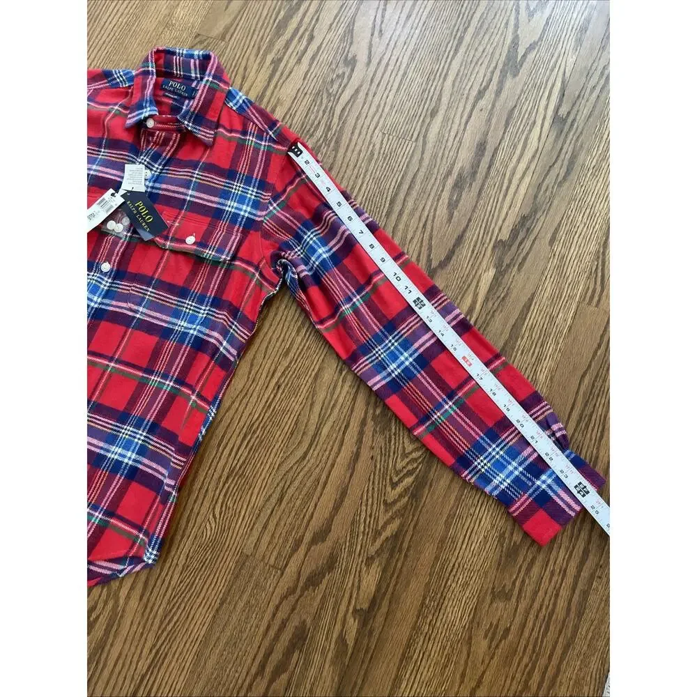 Polo Ralph Lauren Men's Small Classic Fit Plaid Twill Workshirt Lumberjack NWT